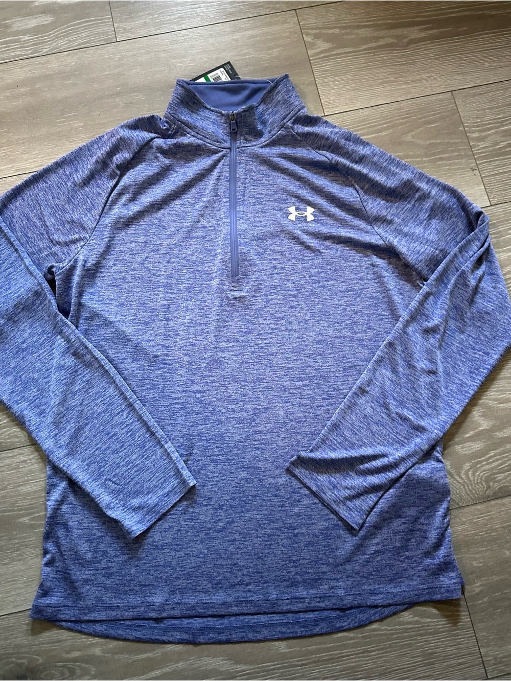 Under Armour Men’s Heathered Blue 1/4 Zip Pullover Sweater